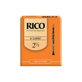 Caja De 10 Cañas Para Clarinete Rico Royal RCA 1025 - Envío Gratuito
