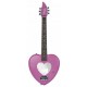 Guitarra Electrica Daysi Rock 14-7103 Forma De Corazon Rosa. - Envío Gratuito